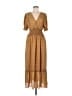 Max Studio 100% Polyester Paisley Brown Casual Dress Size M (estimated) - photo 1