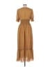 Max Studio 100% Polyester Paisley Brown Casual Dress Size M (estimated) - photo 2
