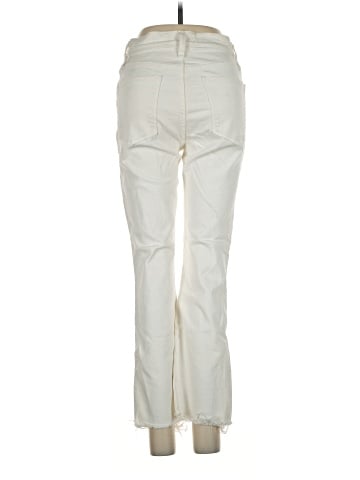 Madewell Cali Demi-Boot Jeans in Pure White: Raw-Hem Edition (view 2)
