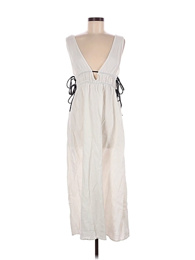 Pre-owned Vrg Grl Casual Dress In White