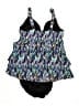 Unbranded Print Blue Two Piece Swimsuit Size 3X - photo 2