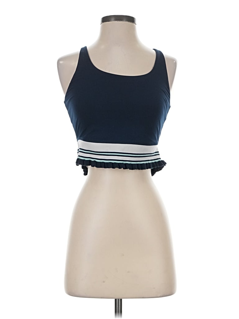 Pre-owned Fp Movement Tank Top Blue Halter Neckline Tops