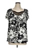 New Directions Black Short Sleeve Top Size 1X - photo 1