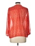 Collective Concepts 100% Polyester Red 3/4 Sleeve Blouse Size L - photo 2
