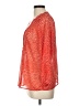 Collective Concepts 100% Polyester Red 3/4 Sleeve Blouse Size L - photo 5