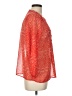 Collective Concepts 100% Polyester Red 3/4 Sleeve Blouse Size L - photo 4
