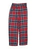 Lands' End 100% Polyester Plaid Red Casual Pants Size 14 - photo 1