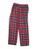Lands' End 100% Polyester Plaid Red Casual Pants Size 14 - photo 2