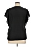 Versona 100% Polyester Black Short Sleeve Top Size XL - photo 2