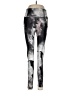 Nine West Graphic Silver Leggings Size M - photo 1
