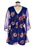 Bailey Blue 100% Polyester Floral Blue Romper Size S - photo 2