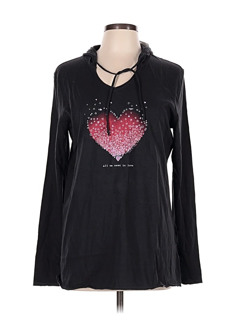 Pre-owned Life Is Good Sweatshirt In Black