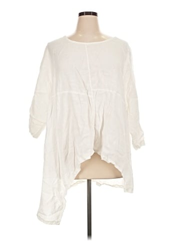 MADE IN ITALY 3/4 Sleeve Blouse (view 1)