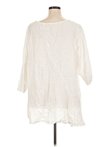 MADE IN ITALY 3/4 Sleeve Blouse (view 2)