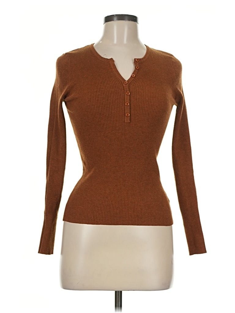 Pre-owned Active Usa Pullover Sweater In Brown