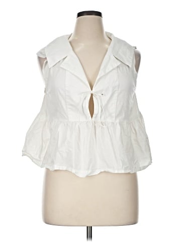 Maeve by Anthropologie Sleeveless Button-Down Shirt (view 1)