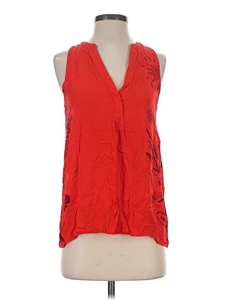 Pre-owned Desigual Sleeveless Blouse In Red