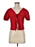 Active USA Red Short Sleeve Blouse Size M - photo 1