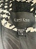 Karen Kane Plaid Black Ivory Coat Size S - photo 6