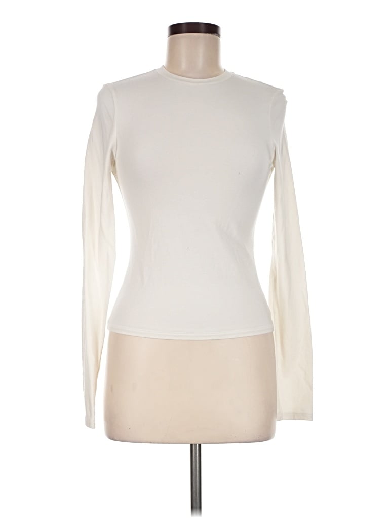 Pre-owned Skims Long Sleeve Turtleneck In Ivory