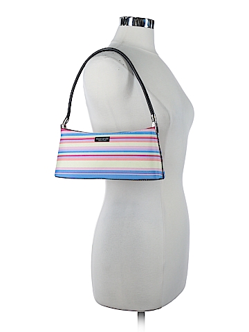 Kate spade pink online and blue striped purse