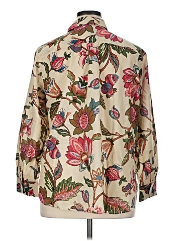 Lauren by Ralph Lauren 3/4 Sleeve Button-Down Shirt (view 2)