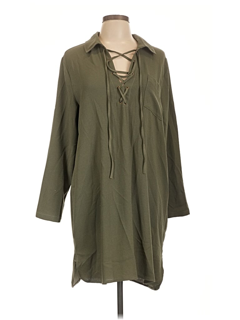 Pre-owned Mud Pie Casual Dress In Green