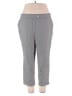 Rafaella Solid Gray Casual Pants Size 18 - photo 1