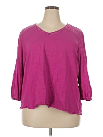 St. John's Bay 3/4 Sleeve T-Shirt (view 1)