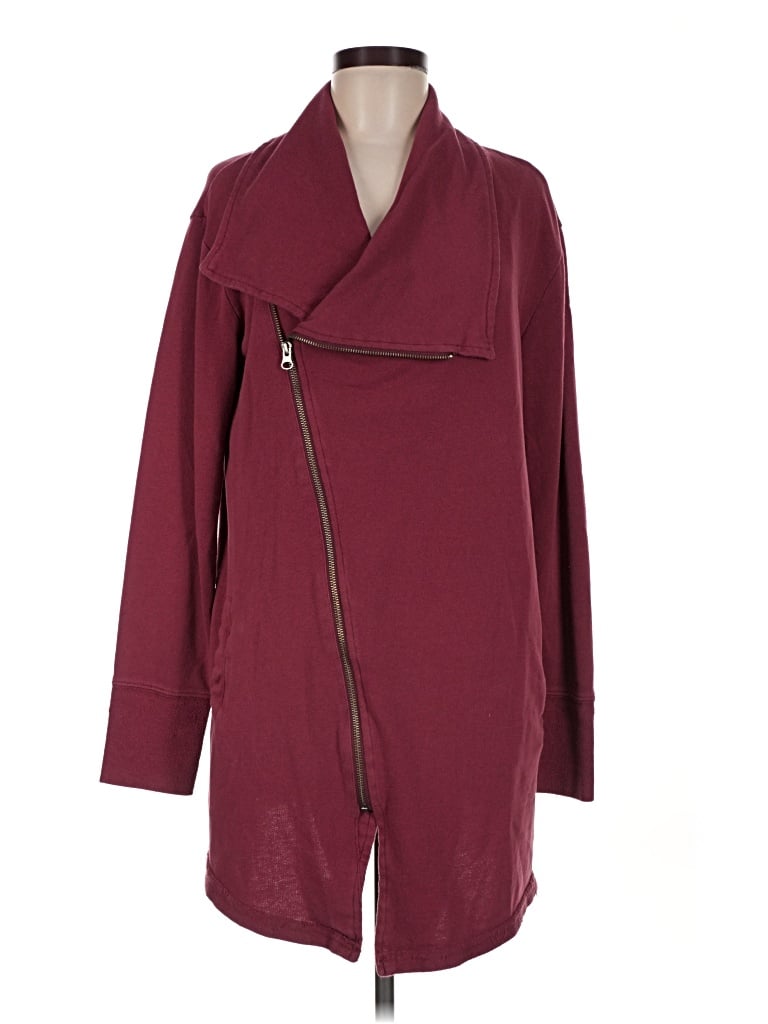 Pre-owned Caslon Cardigan Sweater In Burgundy