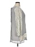 A'reve Gray Silver 3/4 Sleeve Blouse Size XL - photo 1