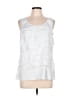 Christopher & Banks 100% Polyester Silver Sleeveless Blouse Size L - photo 1