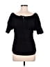 Shape FX Black Short Sleeve Top Size M - photo 1