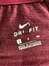 Nike 100% Polyester Solid Burgundy Athletic Shorts Size S - photo 3