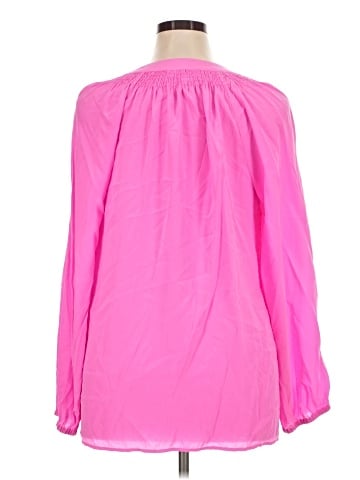Lilly Pulitzer Long Sleeve Silk Top (view 2)