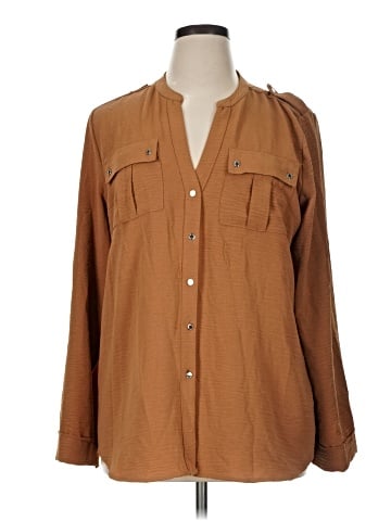 Calvin Klein Long Sleeve Blouse (view 1)