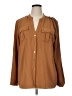 Calvin Klein 100% Polyester Brown Long Sleeve Blouse Size XL - photo 1