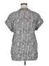 Cynthia Steffe 100% Polyester Tweed Silver Short Sleeve Blouse Size XL - photo 2