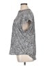 Cynthia Steffe 100% Polyester Tweed Silver Short Sleeve Blouse Size XL - photo 5