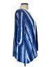 Sharagano Stripes Blue Poncho Size L - photo 4