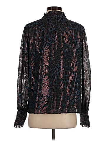 Marie Oliver Long Sleeve Silk Top (view 2)