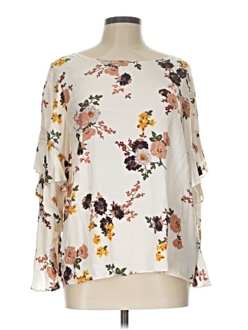 Sanctuary 3/4 Sleeve Blouse (view 1)