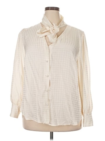 Veronica Beard 3/4 Sleeve Silk Top (view 1)