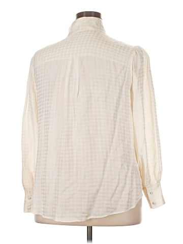 Veronica Beard 3/4 Sleeve Silk Top (view 2)