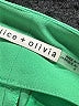 Alice + Olivia 100% Polyester Solid Green Shorts Size 4 - photo 3