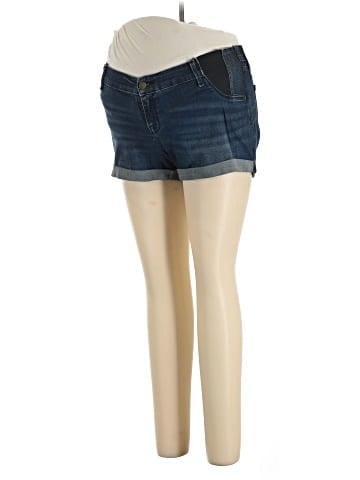 Isabel Maternity Denim Shorts (view 1)