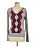 Merona Argyle Gray Pullover Sweater Size L - photo 1