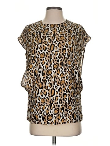 Tory Burch Short Sleeve Silk Top (view 1)