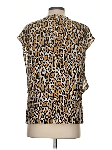 Tory Burch Short Sleeve Silk Top (view 2)