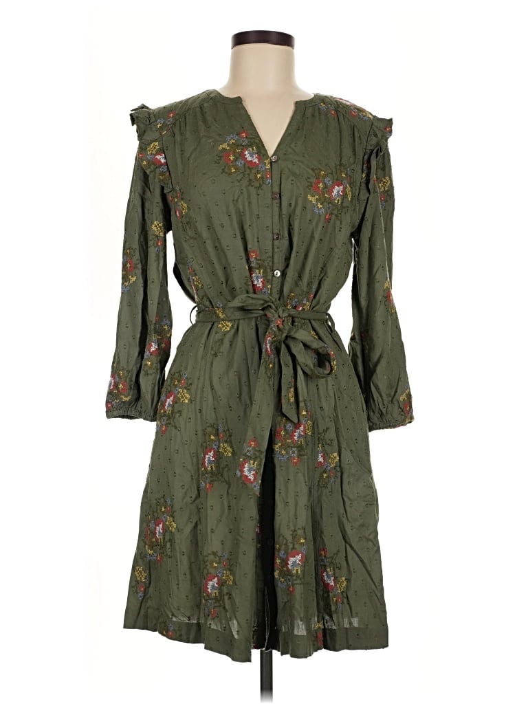 Pre-owned Fat Face Casual Dress In Green